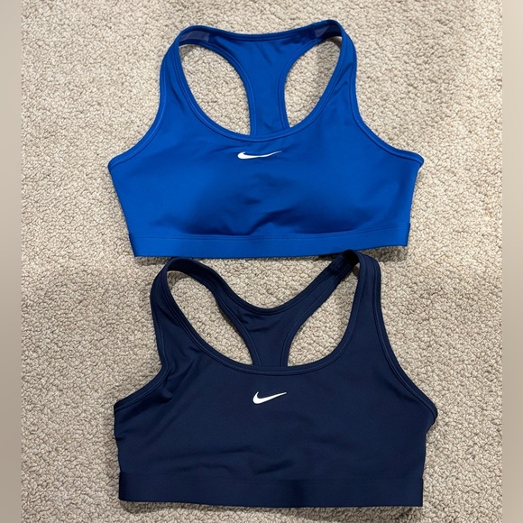 NWOT Set of 2 Nike Women's Sports Bras in Royal Blue and Deep Navy - Picture 1 of 4